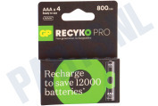 LR03 ReCyko+ Pro AAA 800 - 4 oplaadbare batterijen