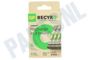 B441 USB Batterijlader Recyko 4x AA 2100mAh