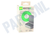 M451 USB Batterijlader Dockingstation Recyko 4x AA 2600mAh