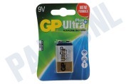 GP 0301604AUP-U1  6LR61 Ultra Plus Alkaline 9V geschikt voor o.a. E blokje Ultra Plus Alkaline