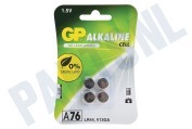 GP GP76ASTD473C4 LR44 GP horloge batterij - 4 stuks geschikt voor o.a. A76 V13GA L1154 Alkaline