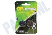 GP GPCR2450STD442C2  CR2450 GP Lithium Knoopcel 3V geschikt voor o.a. DL2450 Lithium