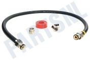 Easyfiks SM2571  Gasslang Aansluit set compleet 100 cm voor los staande apparaten geschikt voor o.a. Comfort aansluitingen, gasslang en teflontape