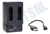 Duracell DRG5845 USB  Batterijlader GoPro Hero 4 geschikt voor o.a. GoPro Hero 4
