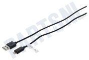 USB5022A USB kabel Apple 8-pin Lightning connector 200cm Zwart