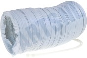 Zanker-electrolux 61201100 Wasdroger Slang 102 mm wit -PVC- 3 meter geschikt voor o.a. incl. trekbandjes -doos-