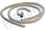 Philips/Whirlpool 481253028737 Wasmachine Slang Afvoer 220cm compleet geschikt voor o.a. GSF3166, WA8390, ADG9340