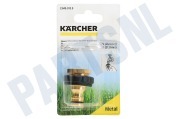 Karcher 26450130  2.645-013.0 Messing Kraanstuk G3/4 met G1/2 Reduceerstuk geschikt voor o.a. G3/4