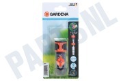 Gardena 4078500294201  2942-20 Slangstuk met Reguleerventiel geschikt voor o.a. 13mm (1/2") - 15mm (5/8")