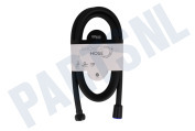 Differnz 3320012  Doucheslang Mat zwart 1,5 meter, PVC, 1/2"