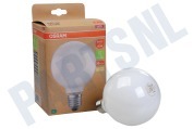 Osram 4099854009679  Osram Filament LED Classic Globe Mat 4W E27 geschikt voor o.a. 4W, 3000K, E27, Energieklasse A
