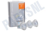 Ledvance 4058075486010  Smart+ WIFI Spot GU10 Reflectorlamp 5W 3 Pack geschikt voor o.a. GU10, 5W, 2700K, Dimbaar