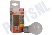 Osram 4058075436442  LED Retrofit Classic P25 E27 2,5W Mat geschikt voor o.a. 2,5W, 2700K, 250lm
