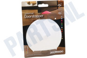 Doornado 128711001  Deurstop Deurstopper Coco (Wit) geschikt voor o.a. elke vloer, tegen verschuiven