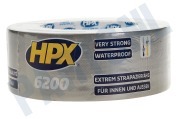 HPX CS5025  6200 Pantsertape Repair Zilver 48mm x 25m geschikt voor o.a. Duct Tape, 48mm x 25 meter