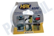 HPX CW5005  6200 Pantsertape Repair Wit 48mm x 5m geschikt voor o.a. Duct Tape, 48mm x 5 meter