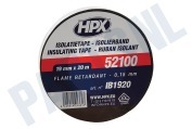 HPX IB1920  52100 PVC Isolatietape Zwart 19mm x 20m geschikt voor o.a. Isolatietape, 19mm x 20 meter