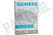 Siemens 460761, 00460761 Stofzuiger Stofzuigerzak S type S + hyg.filter geschikt voor o.a. Flexa41  BHS4110