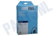 Easyfiks 1401537087 Stofzuiger Stofzuigerzak Electrolux Papier 5 stuks Nw Stijl geschikt voor o.a. E22 UZ 920-925-930-945