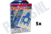 Kleenair 9917730 Stofzuigertoestel Stofzuigerzak Micro Fleece 4 stuks geschikt voor o.a. 400-600 Serie G-N