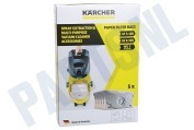 Karcher 69041430 Stofzuigertoestel 6.904-143.0 Stofzuigerzakken geschikt voor o.a. 2501TE-2601/Plus-3001 wd