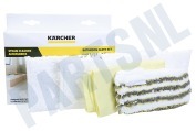 Karcher 28632660 2.863-266.0 EasyFix Microvezel  Doekenset Badkamer geschikt voor o.a. SC1, SC2, SC3, SC4, SC5