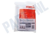 Starmix 434827 Stofzuigertoestel Stofzuigerzak AS + GS systemen 20 liter micro fleece geschikt voor o.a. FBV20