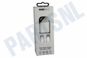 Musthavz  MH30WSETCCWHT Musthavz Nano Charger 30W + USB-C naar USB-C kabel, wit geschikt voor o.a. USB-C, Universeel gebruik