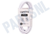 Universeel GNG107  USB Kabel geschikt voor Apple Apple 8-pin Lightning connector, 100cm, Wit geschikt voor o.a. Apple 8-pin Lightning connector