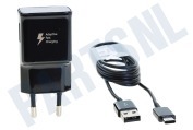 EP-TA20 Samsung USB-C Lader 1,m Zwart