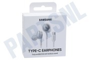 Samsung SAM-10320-PK EO-IC100BWEGEU Samsung In-Ear  Headset Type C Wit geschikt voor o.a. Hoofdtelefoon, afstandsbediening