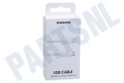Samsung SAM-10323-PK EP-DN975BBEGWW USB-C naar  USB-C Kabel 45W, 1 meter, Wit geschikt voor o.a. laden en gegevensoverdracht