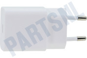 Samsung SAM-10337-PK  EP-T1510NWEGEU Samsung USB-C Oplader Wit geschikt voor o.a. Wit, USB-C