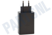 Samsung SAM-10347-PK  EP-T6530NBE Samsung Power Adapter Trio geschikt voor o.a. Zwart, USB-C x 2 USB-A