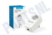 Technetix  11201801 Powerline G.Hn Bridge (Fast Internet) geschikt voor o.a. inclusief 1 meter CAT6-kabel