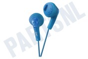 JVC HAF160AEP HA-F160-A-E Gumy In Ear  Hoofdtelefoon Blauw geschikt voor o.a. Blauw met 1 meter snoer