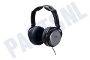 JVC HARX500E HA-RX500 Full Size Stereo  Hoofdtelefoon Zwart/Zilver geschikt voor o.a. Zwart/Zilver met 3,5 meter snoer