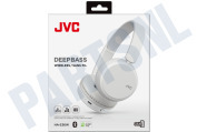 JVC HAS36WWU HA-S36W Deep Bass Draadloze Oortje Oortje Wit geschikt voor o.a. Bluetooth, Bass Boost functie