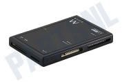 Ewent  EW1074 USB 3.1 Multi Card Reader geschikt voor o.a. USB 3.1 Zwart