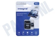 Integral INMSDH16G-100V10  V10 High Speed microSDHC Card 16GB geschikt voor o.a. Micro SDHC card 16GB 100MB/s