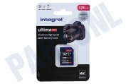 Integral INSDX128G-100/90V30 V30 UltimaPro X2 SDXC Memory Card 128GB geschikt voor o.a. V30 SDXC card 128GB 100MB/s