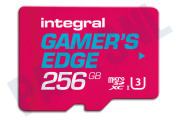 Integral  INMSDX256G10-100V30GE 256GB V30 Gamer's Edge microSDXC Card - Class 10 geschikt voor o.a. Class 10, Nintendo Switch