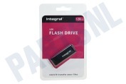 Integral INFD128GBBLK  Memory stick 128GB USB Flash Drive Zwart geschikt voor o.a. USB 2.0