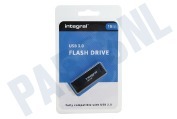 Integral INFD16GBBLK3.0  Memory stick 16GB USB Flash Drive Zwart geschikt voor o.a. USB 3.0