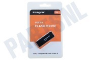 Integral INFD256GBBLK3.0  Memory stick 256GB USB Flash Drive Zwart geschikt voor o.a. USB 3.0
