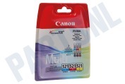 Inktcartridge CLI 521 Color pack C/M/Y