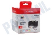 Canon 9182B004 Canon printer Inktcartridge PGI 1500XL Multipack BK/C/M/Y geschikt voor o.a. Maxify MB2350, MB2050