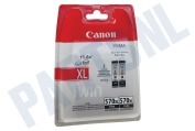 Canon 2429908  0318C007 Canon PGI-570XL PGBK Twin geschikt voor o.a. Pixma MG5750,Pixma MG5751, Pixma MG6850