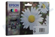 Epson C13T18164010  Inktcartridge T1816 Multipack 18XL geschikt voor o.a. Expression Home XP30, XP305