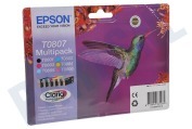 Epson EPST080740  Inktcartridge T0807 Multipack geschikt voor o.a. Stylus Photo P50, PX650